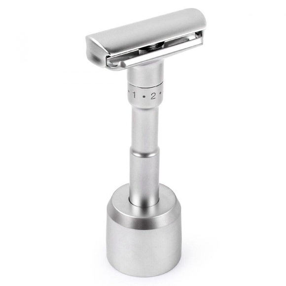 NIB-Fathers Day PRE-SALE! European QShave Adjustable Double Edge 2 stands - Picture 4 of 16